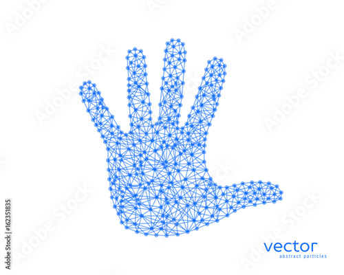 Abstract vector illustration of human arm.