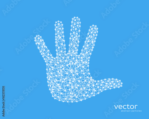 Abstract vector illustration of human arm.