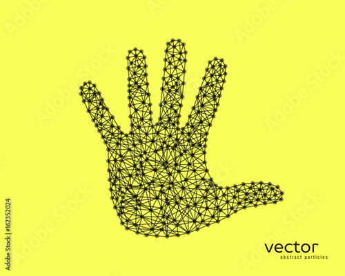 Abstract vector illustration of human arm.