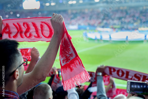 Obraz na płótnie Polish soccer fans 
