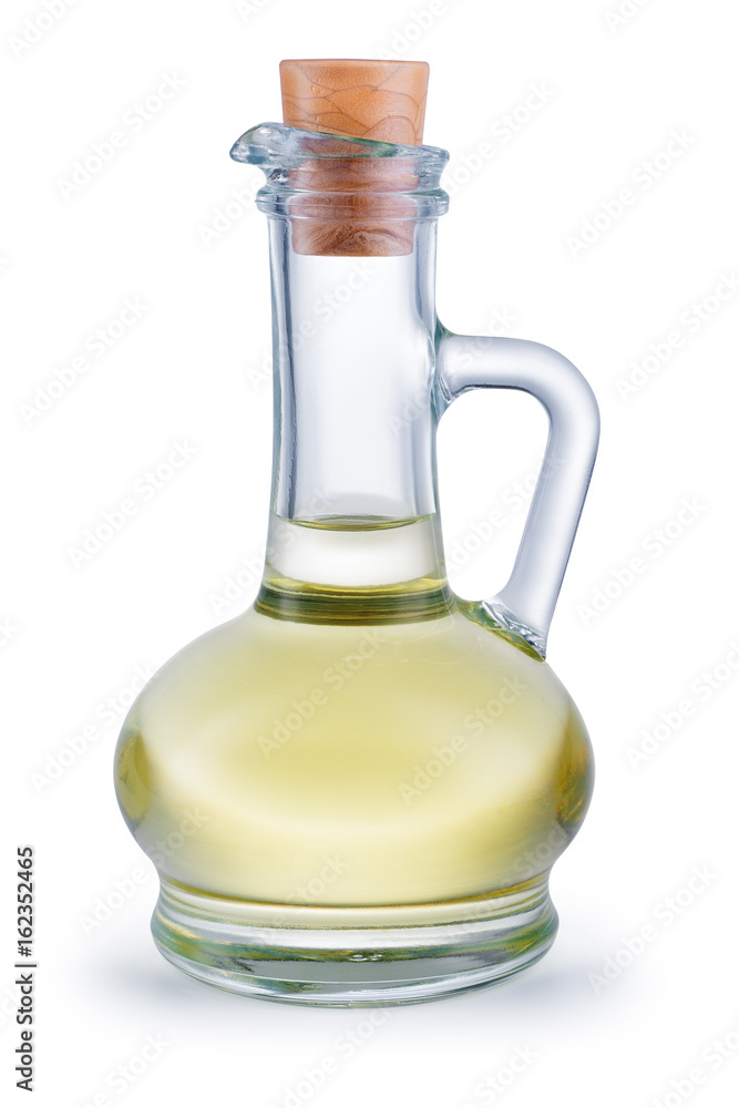 Oil in bottle isolated on white background. Coconut oil. Olive oil. Sunflower oil. With clipping path. Oil in bottle isolated on white background. Coconut oil. Olive oil. Sunflower oil. With clipping path.