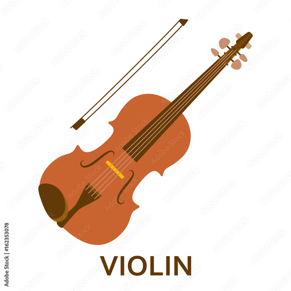 Fototapeta premium Music instrument icon. Violin