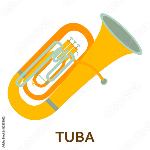 Music instrument icon. Tuba