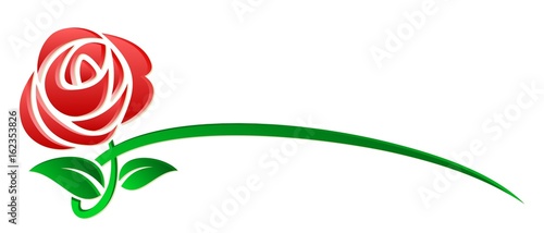 logo stylized rose.