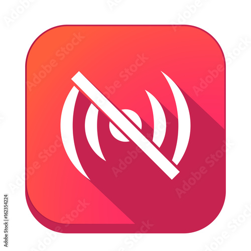 ikona z długim cieniem na tle zaokrąglonego kwadratu