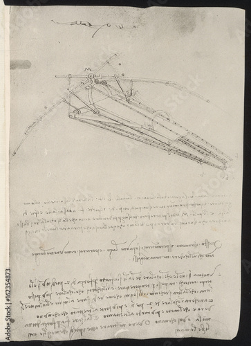 Fényképezés Leonardo Flying Machine. Date: circa 1500