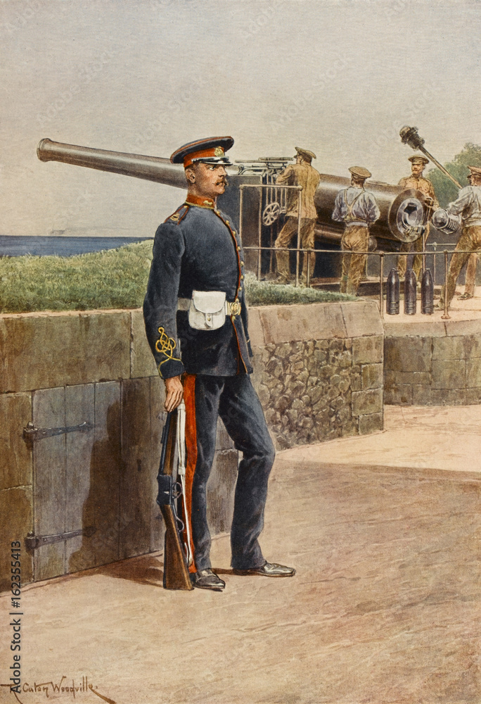 Royal Garrison Artillery. Date: 1910 Royal Garrison Artillery. Date: 1910