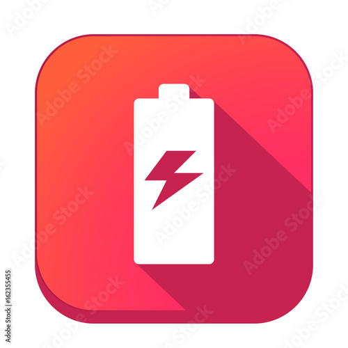 ikona z długim cieniem na tle zaokrąglonego kwadratu