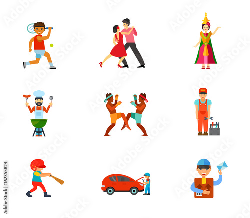 Activity icon set