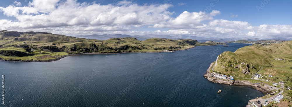 Fototapeta premium Aerial view of the Island Kerrera, Argyll