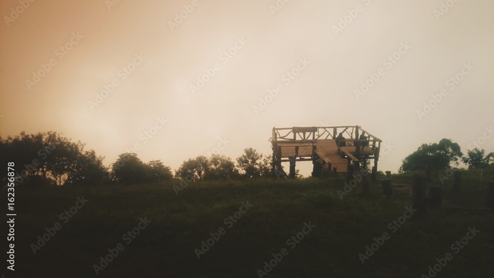 Beautiful natural landscape in the morning mist. Beautiful natural landscape in the morning mist.