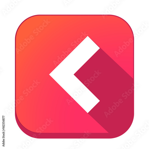 ikona z długim cieniem na tle zaokrąglonego kwadratu