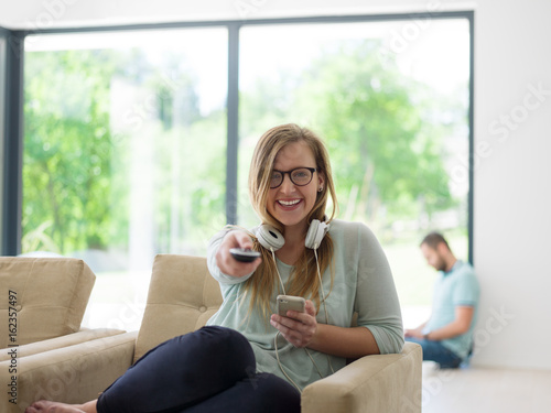 young woman enjoying free time Free Download young woman enjoying free time - GFXLoad