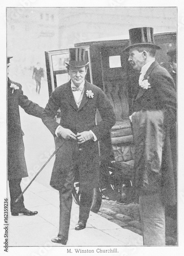 Churchill in Frock Coat. Date: 1908 photo