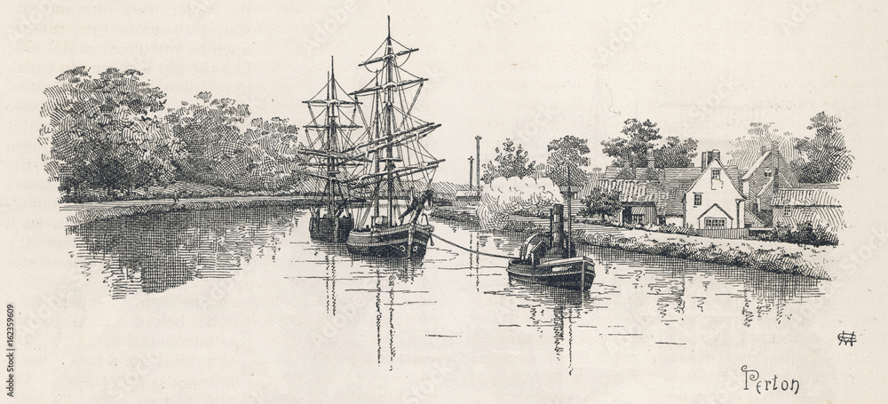 Gloucester Ship Canal. Date: 1893