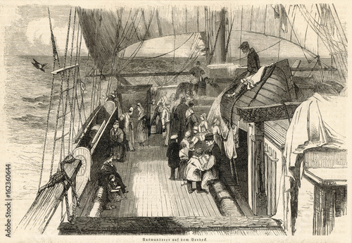 Emigration - USA. Date: 1849