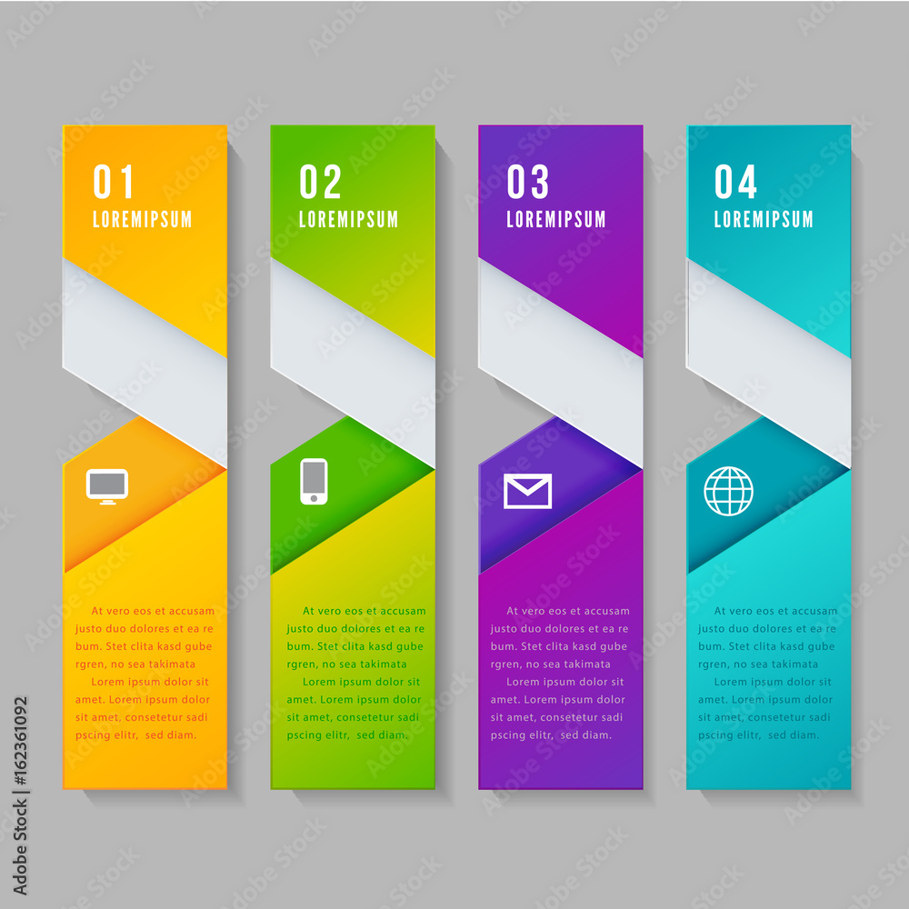 Modern design number 4 step template can used for banner,infographic,data,presentation timeline business,chart, workflow layout,brochure,leaflet ,web design, number options.Vector illustration. Modern design number 4 step template can used for banner,infographic,data,presentation timeline business,chart, workflow layout,brochure,leaflet ,web design, number options.Vector illustration.