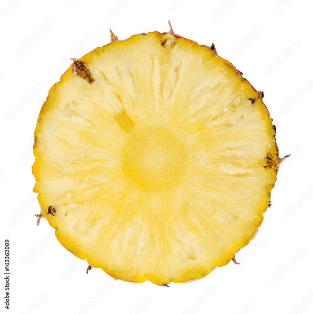 Pineapple slices isolated on white background. Pineapple slices isolated on white background.