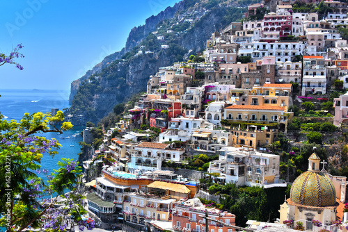 City of Positano on Amalfi coast, Italy