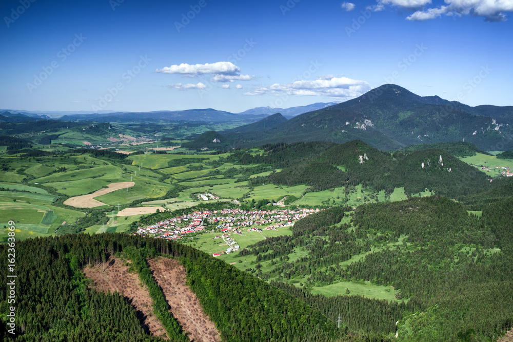 Beautiful country landscape in Slovakia