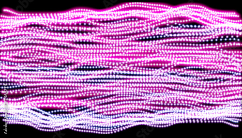 Beaded light branches garlands shining with different colors, the festive decoration elements. Abstract futuristic vector background. ESP 2D illustration.
