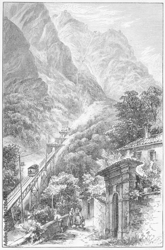 Mountain Railway Switz. Date: 1900