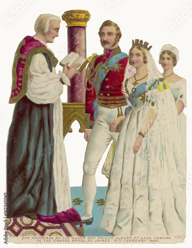 Victoria Weds Albert. Date: 10 February 1840