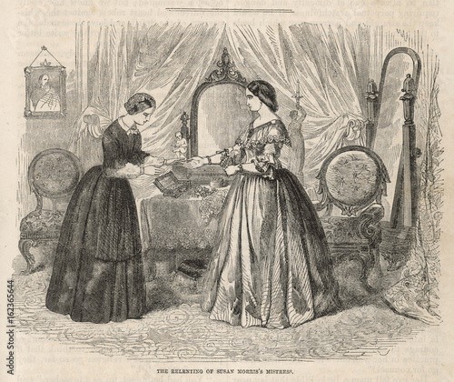 Contrast in Costume 1857. Date: 1857
