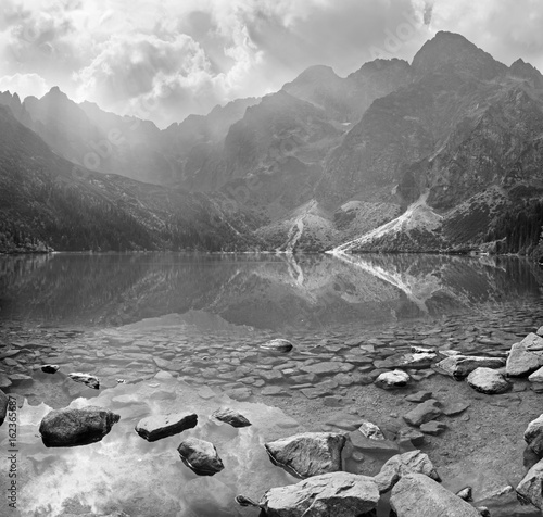High Tatras - The lake Morskie Oko and Rysy, Mengusovske and other peaks.
