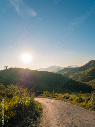 country road in the mountain with soft light © BH007