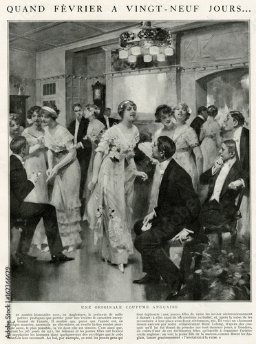 Leap year dance 1912. Date: 1912
