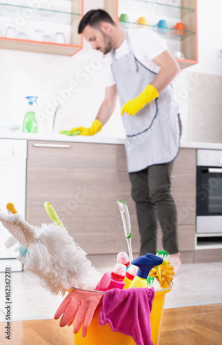 House cleaning concept