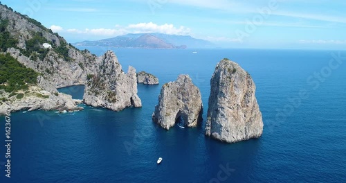 aerial view of Capri Island