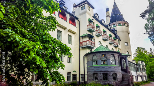 Beautiful building in Imatra, Finland photo