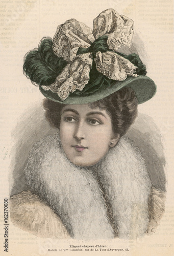 Foto Winter Hat 1899. Date: 1899