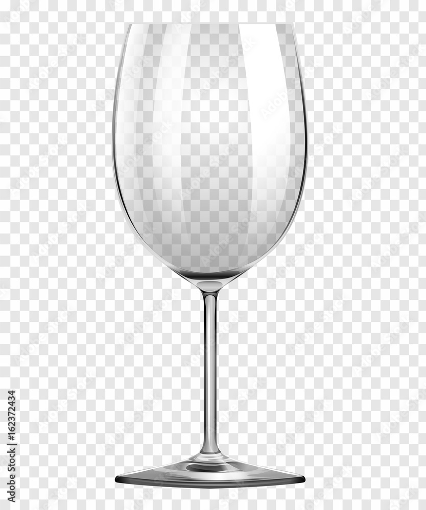 Wine Glass on transparent Background vector concept - obrazy, fototapety, plakaty 