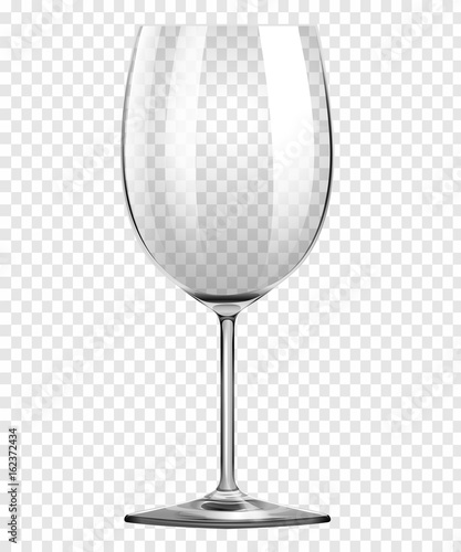 Wine Glass on transparent Background vector concept