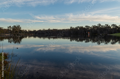 Victoria Park Lake in Shepparton, Australia © nilsversemann