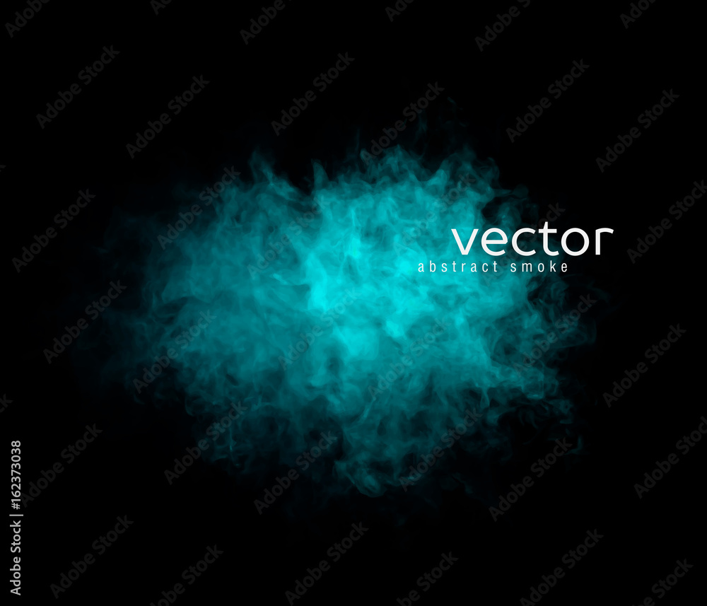 Vector illustration of smoky shape on black background. Vector illustration of smoky shape on black background.