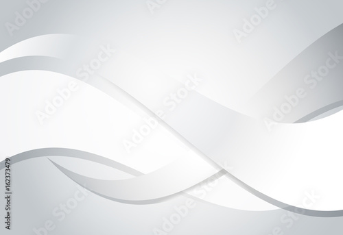 Silver gradient abstract line and wavy background