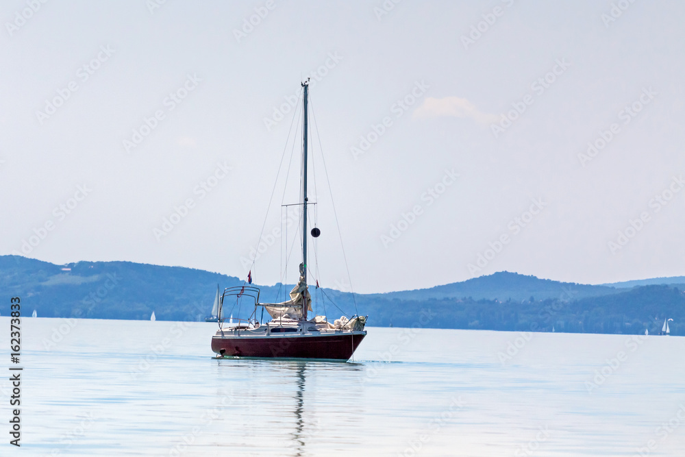 Yachts on lake Balaton, Siofok, Hungary