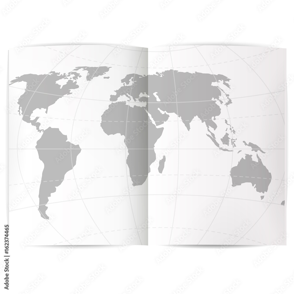 map political abstract of the world