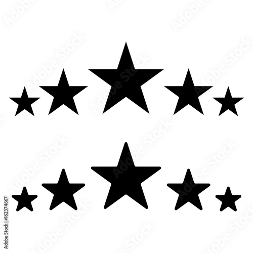 Star icons.Vector