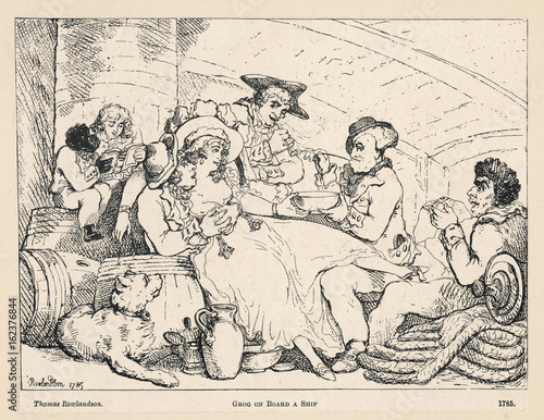 Foto Sailors Drink - Rowlandson. Date: 1789