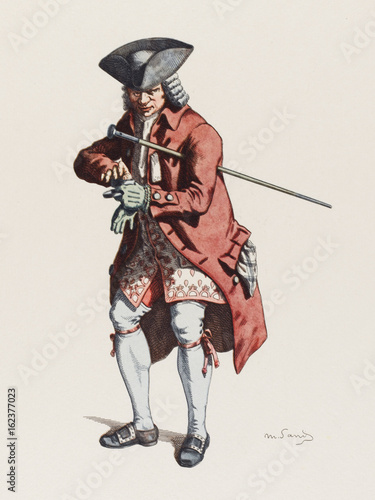 Fotografie Commedia Dell'arte - Cassandre. Date: 1780