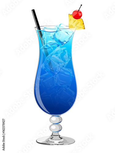 Blue Hawaii cocktail