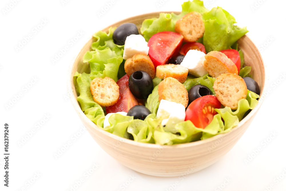 fresh mixed salad in bowl fresh mixed salad in bowl