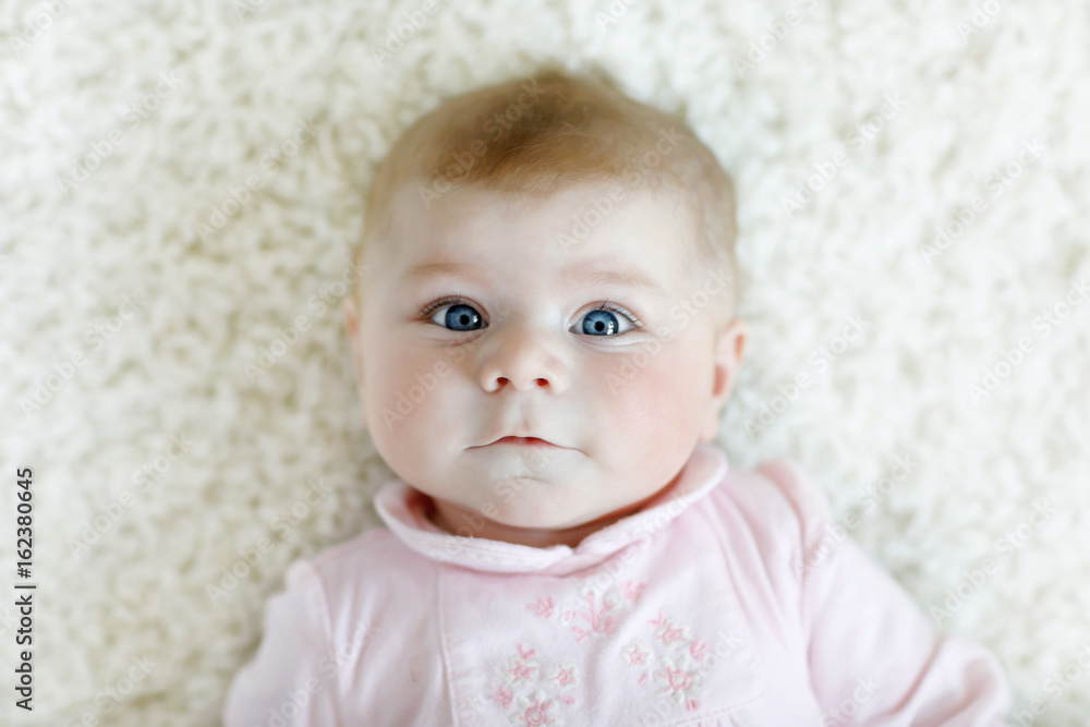 Portrait of cute adorable newborn baby child Portrait of cute adorable newborn baby child