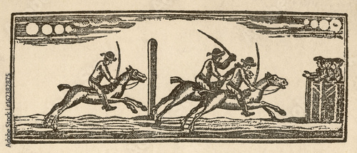 The Race Finish 1775. Date: 1775