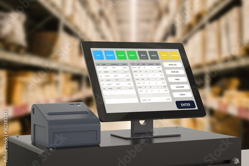 Bild auf Leinwand point of sale system for store management